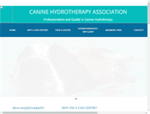 Tablet Screenshot of canine-hydrotherapy.org